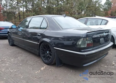 2001 BMW 750Il z USA, uszkodzony, nr VIN WBAGJ03461DD74181